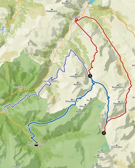 Die Route in der Region Davos ist nichts für Anfänger und erfordert selbst mit dem E-Mountainbike eine gute Grundkondition und Trittsicherheit.